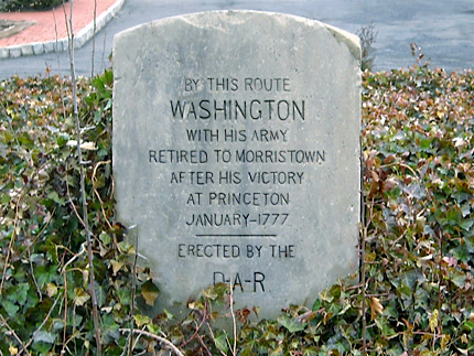 Washington Route Marker - Pluckemin NJ Washington Route Marker - Pluckemin NJ