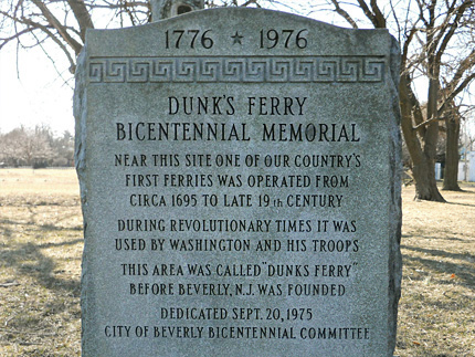 Dunk's Ferry Bicentennial Memorial. Dunk's Ferry Bicentennial Memorial