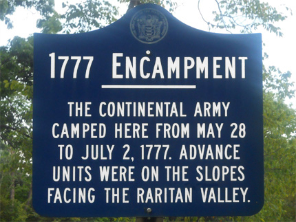 Revolutionary War Sites in Bridgewater, New Jersey