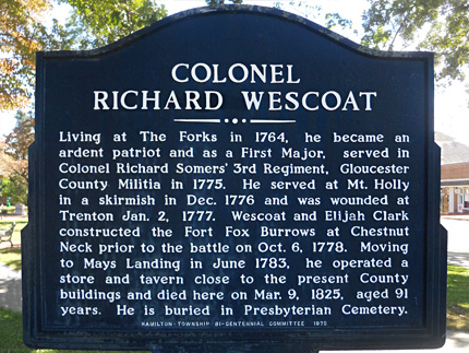 Mays Landing - Revolutionary War