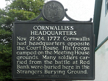 Woodbury New Jersey in the Revolutionary War